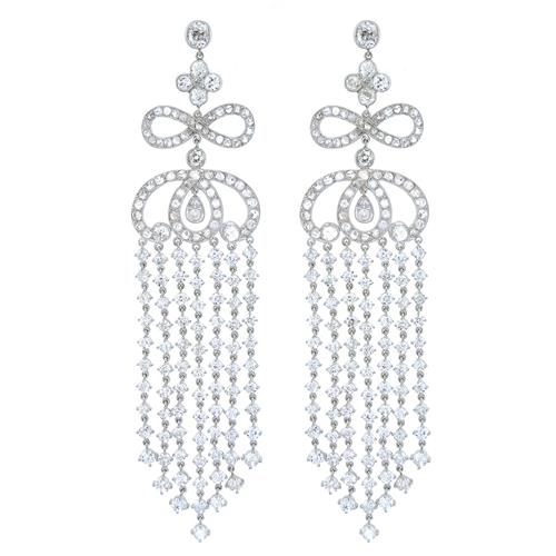 29.50 Ct Diamond Deco Earrings