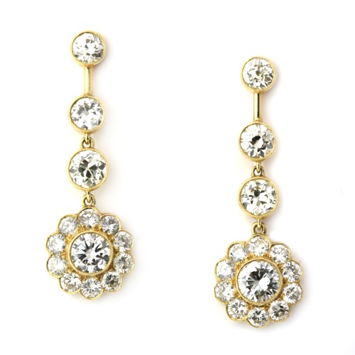 7.62 Ct Diamond Chandelier Earrings