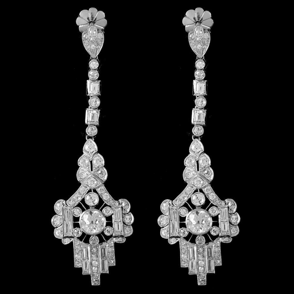 11.65 Ct Diamond Chandelier Earrings