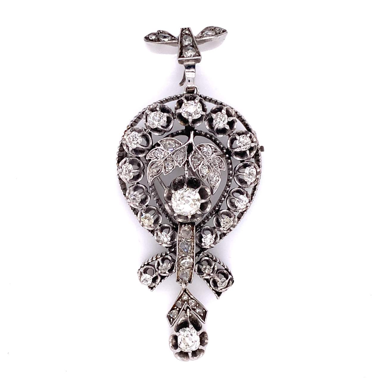 4.90 Ct Victorian Diamond Pin