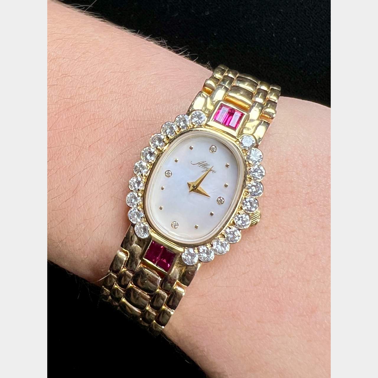 Allegro 14K Yellow Gold Ladies Watch