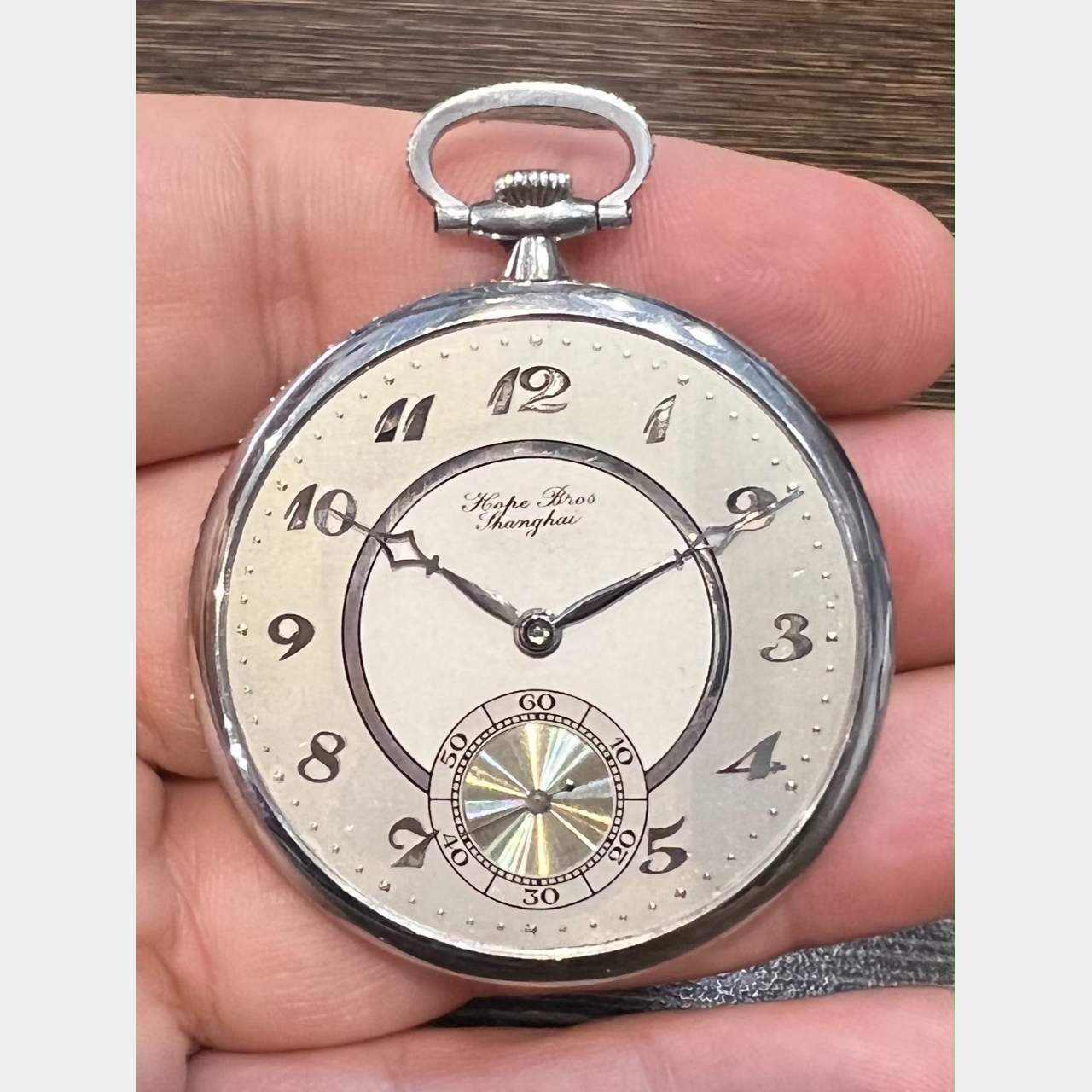 Hope Brothers Shanghai Platinum Pocket Watch