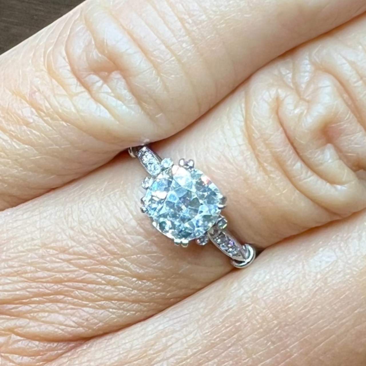 Platinum 1.50 Ct. Diamond Engagement Ring