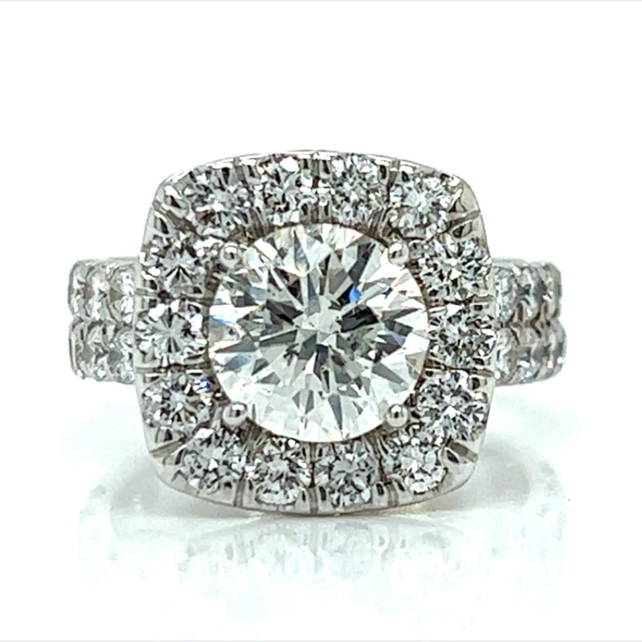 18K White Gold 2.26 Ct. Diamond Engagement Ring