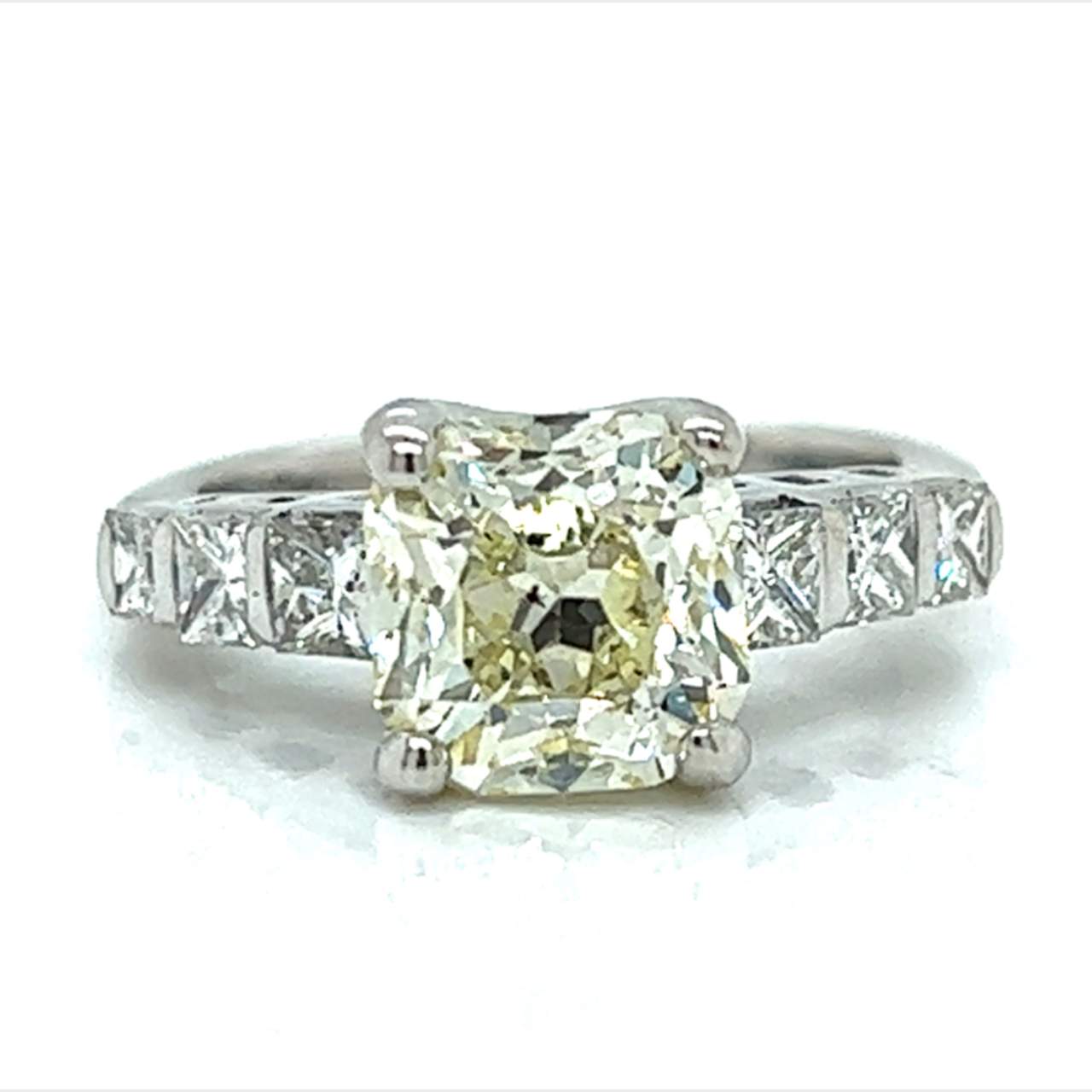 14K White Gold 2.68 Ct. Diamond Engagement Ring