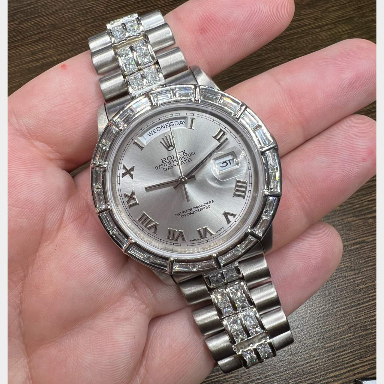 Rolex 18K White Gold 36mm President