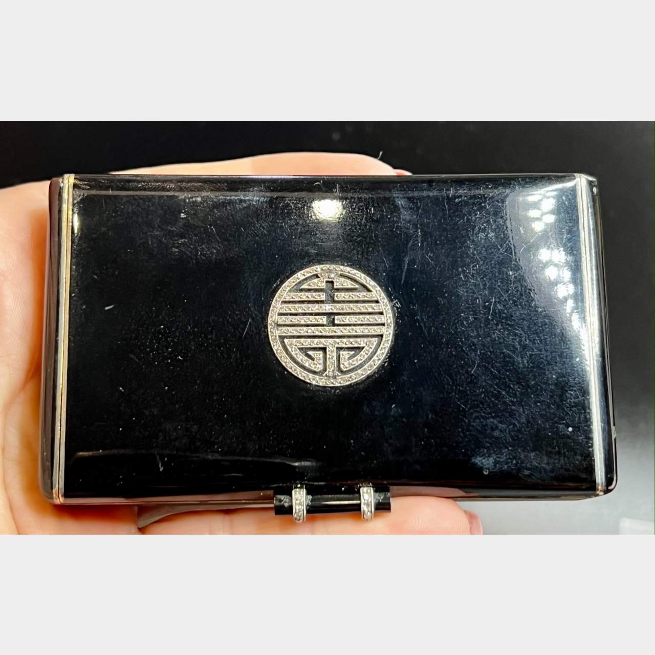 Cartier Paris 18K & Silver Makeup Compact