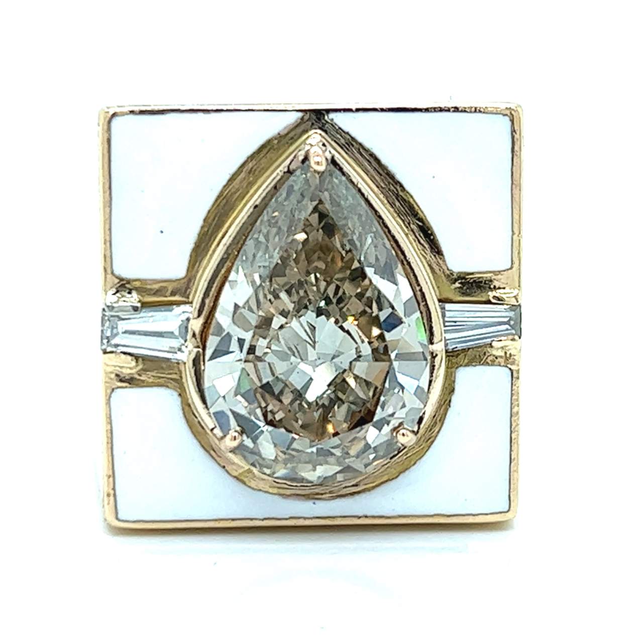 18K Yellow Gold GIA Certified 6.16 Ct. Diamond Ring