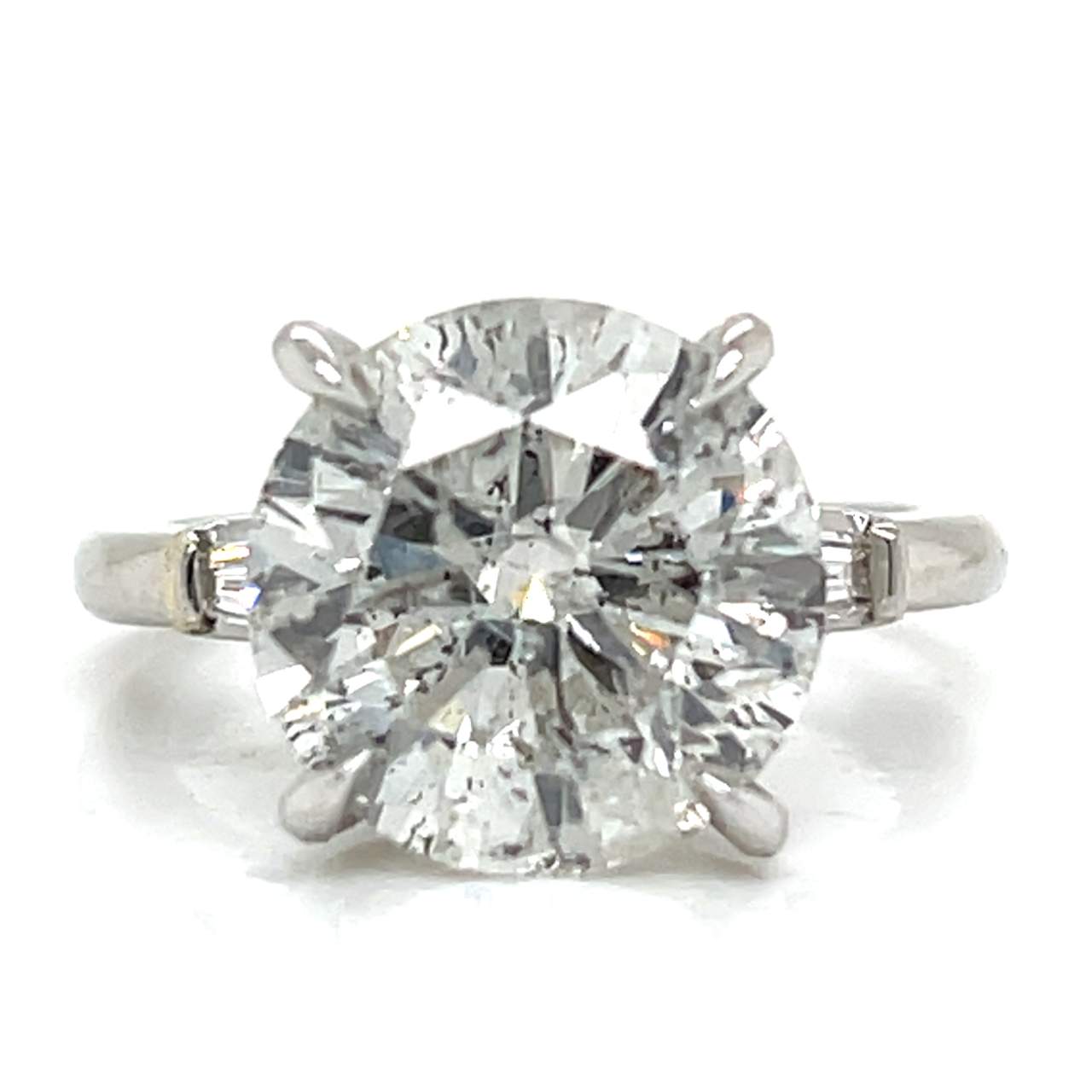 Platinum 6.02 Ct. EGL Certified Diamond Ring