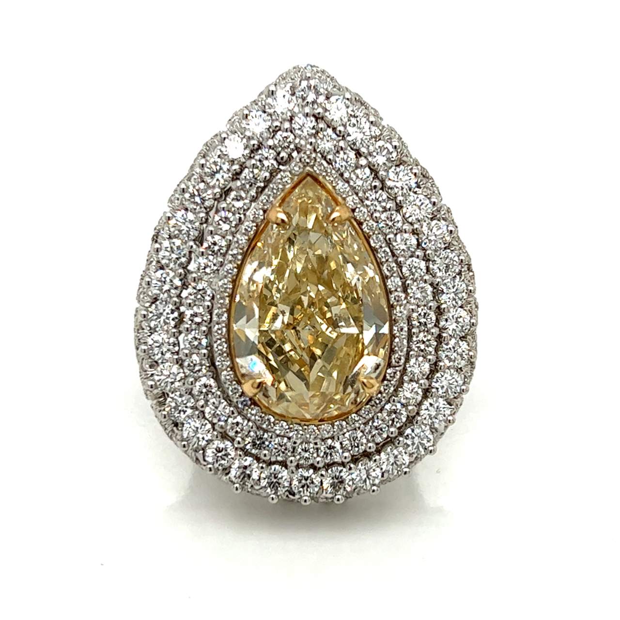 18K White Gold GIA Certified 12.10 Ct. Diamond Ring