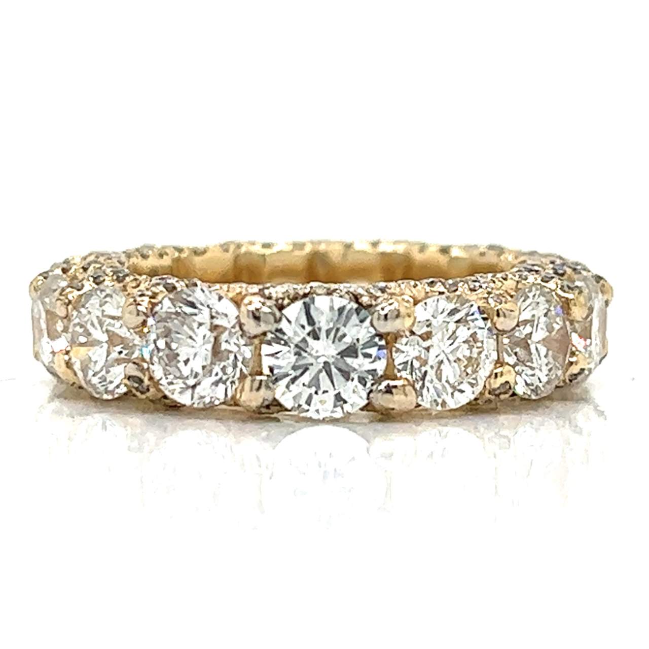 14K Yellow Gold 7.95 Ct. Diamond Ring