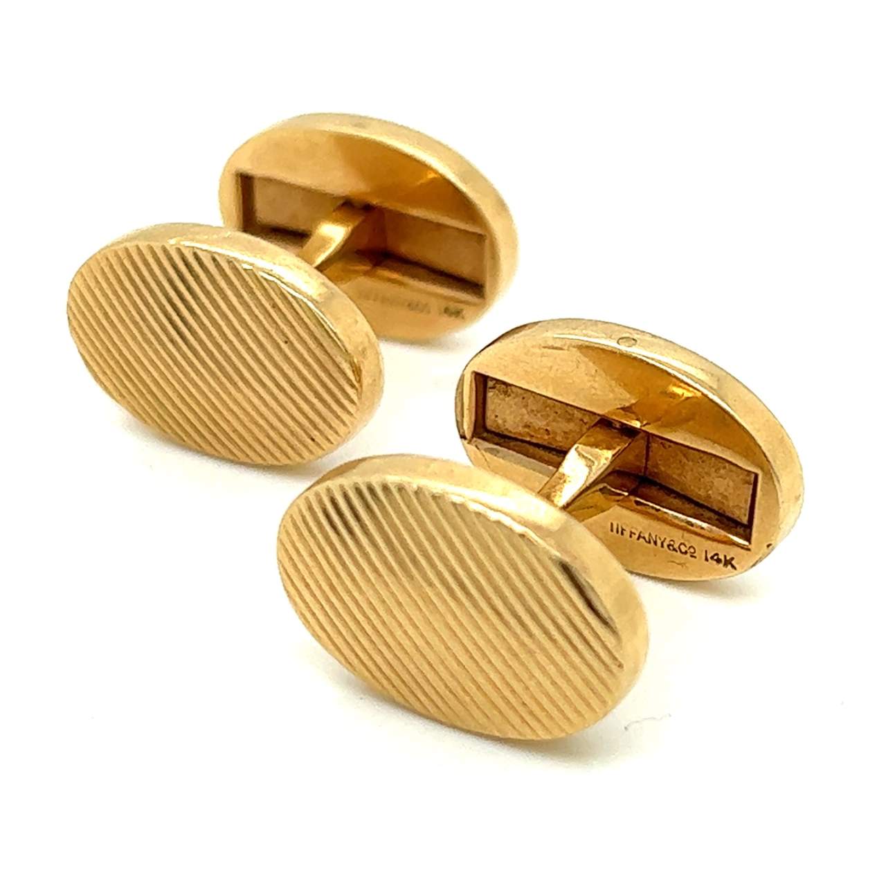 TIFFANY & CO. 14K Yellow Gold Cufflinks
