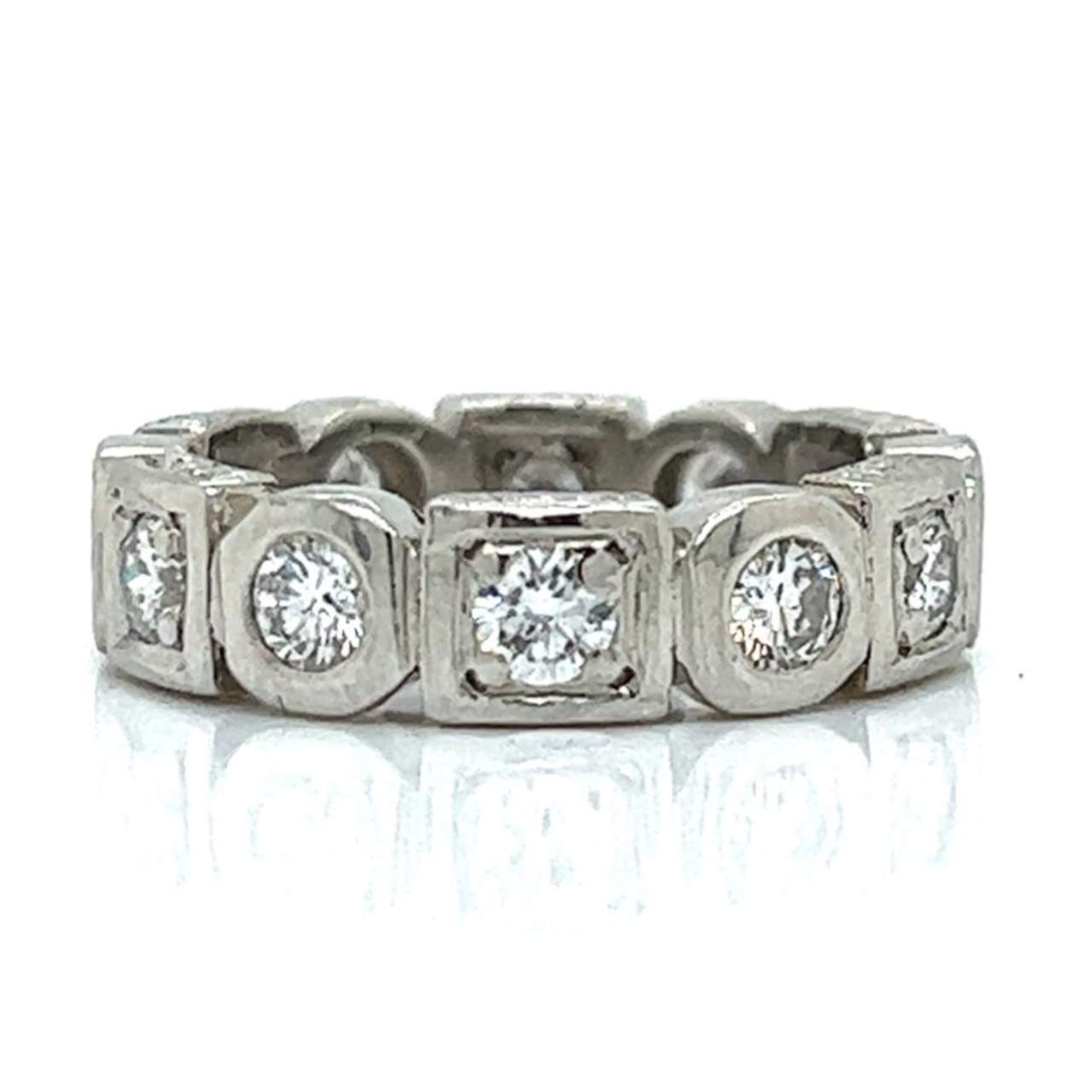 Platinum 1.40 Ct. Diamond Band