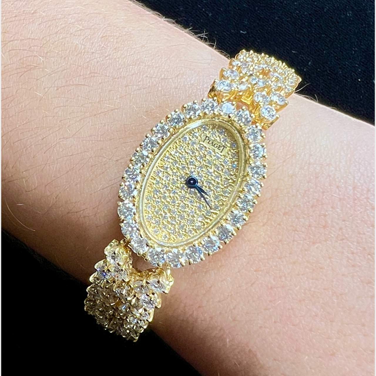 PIAGET 18K Yellow Gold Diamond Ladies Cocktail Watch