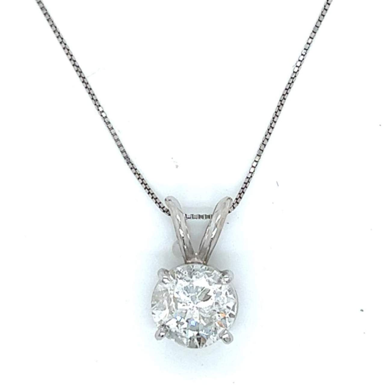 14K White Gold 2.67 Ct. Diamond Necklace