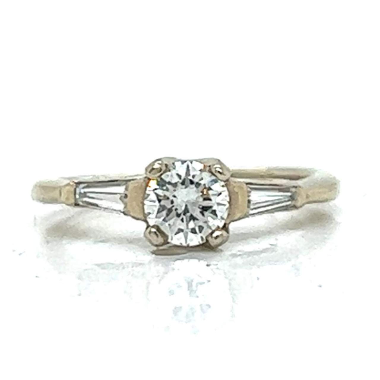 14K White Gold 0.55 Ct. Diamond Ring