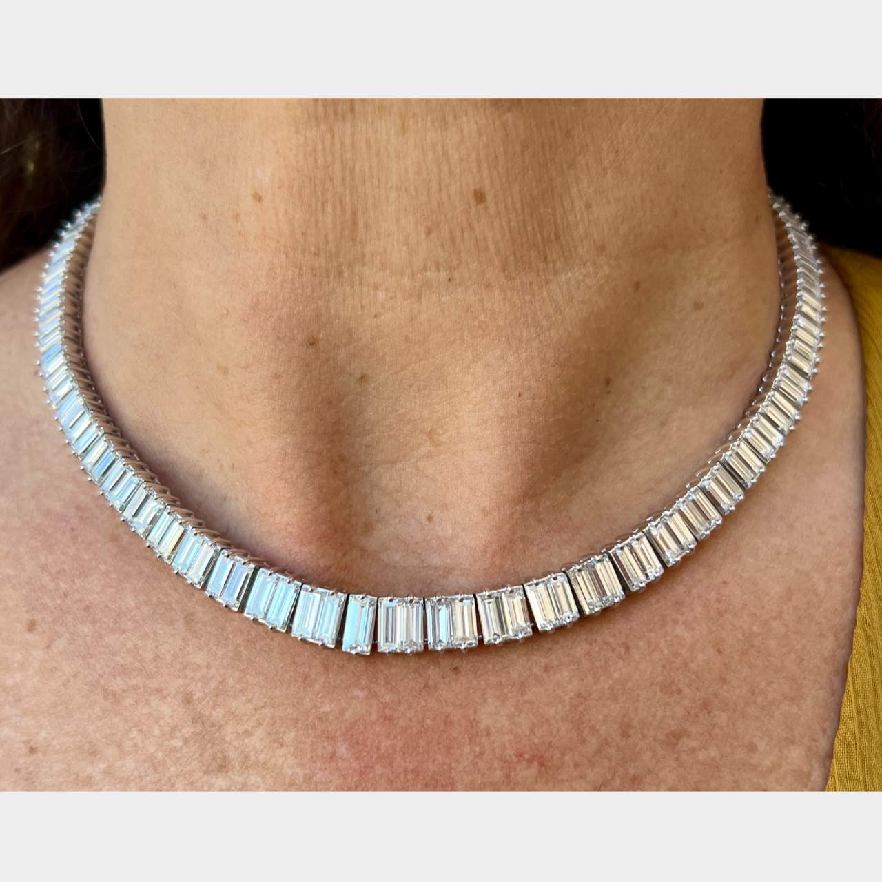 1960’s Platinum 50.00 Ct. Diamond Necklace