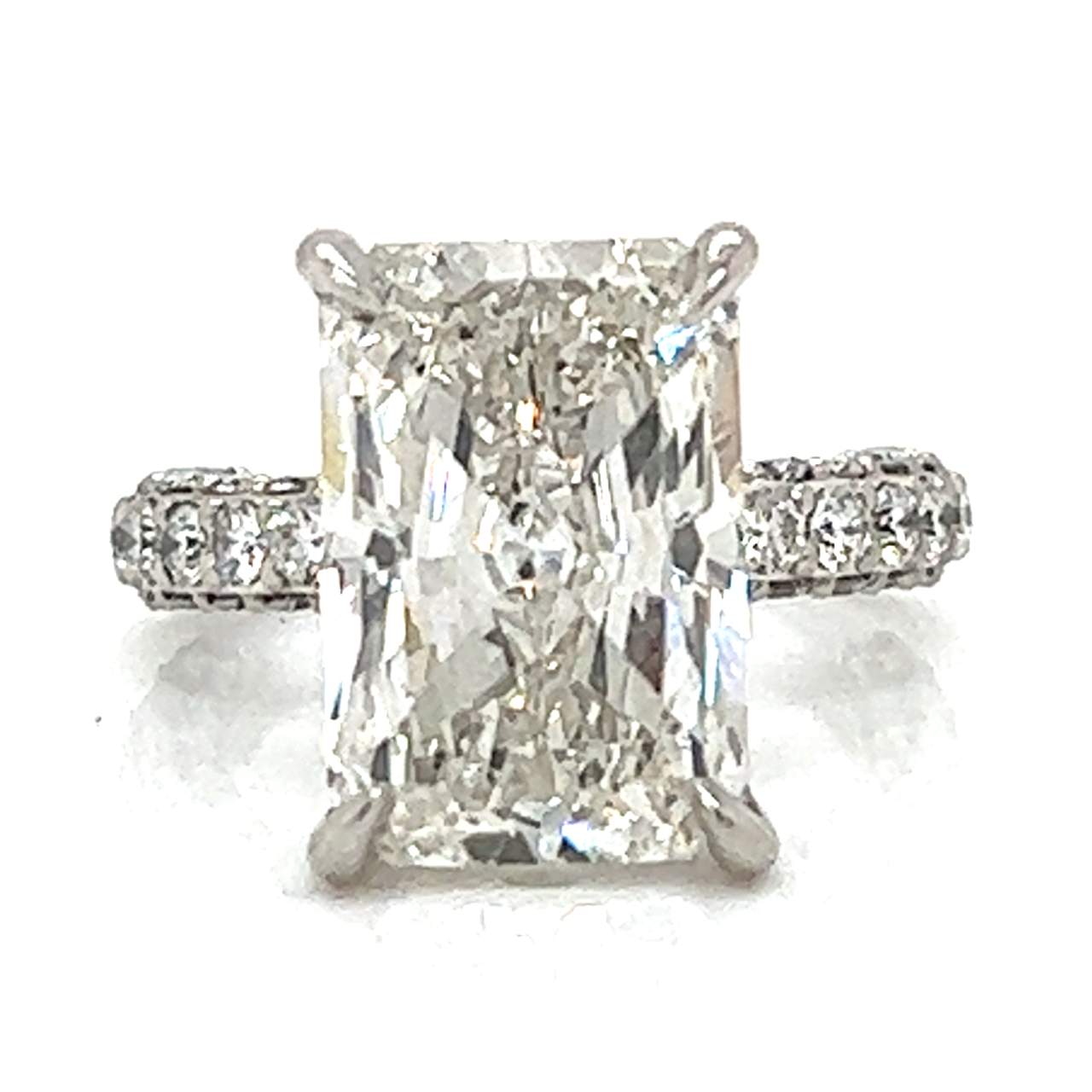 Platinum 8.01 Ct. IGI Certified Lab Grown Diamond Ring