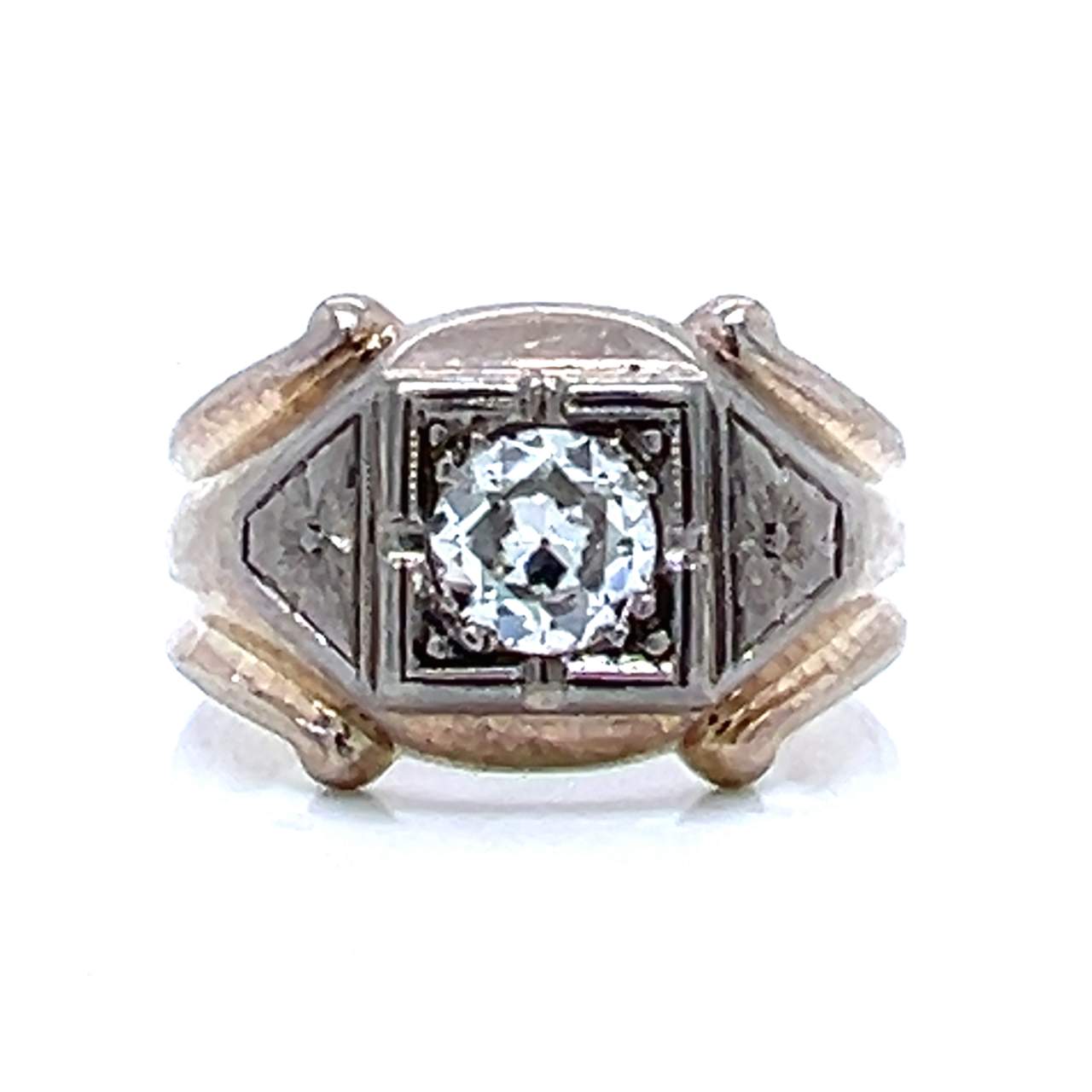 Antique 10K Diamond Ring