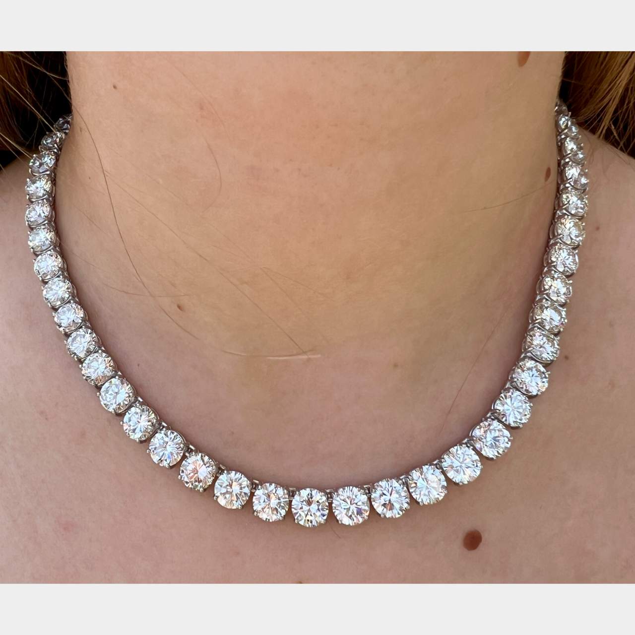 Platinum 70.00 Ct. Diamond Necklace