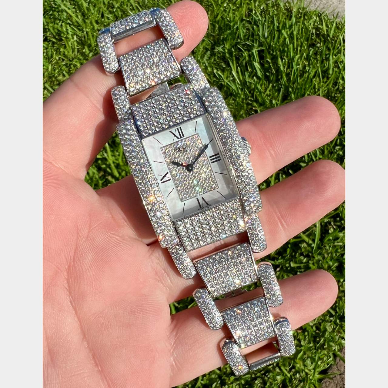CHOPARD La Strada 18K White Gold Original Diamond Watch