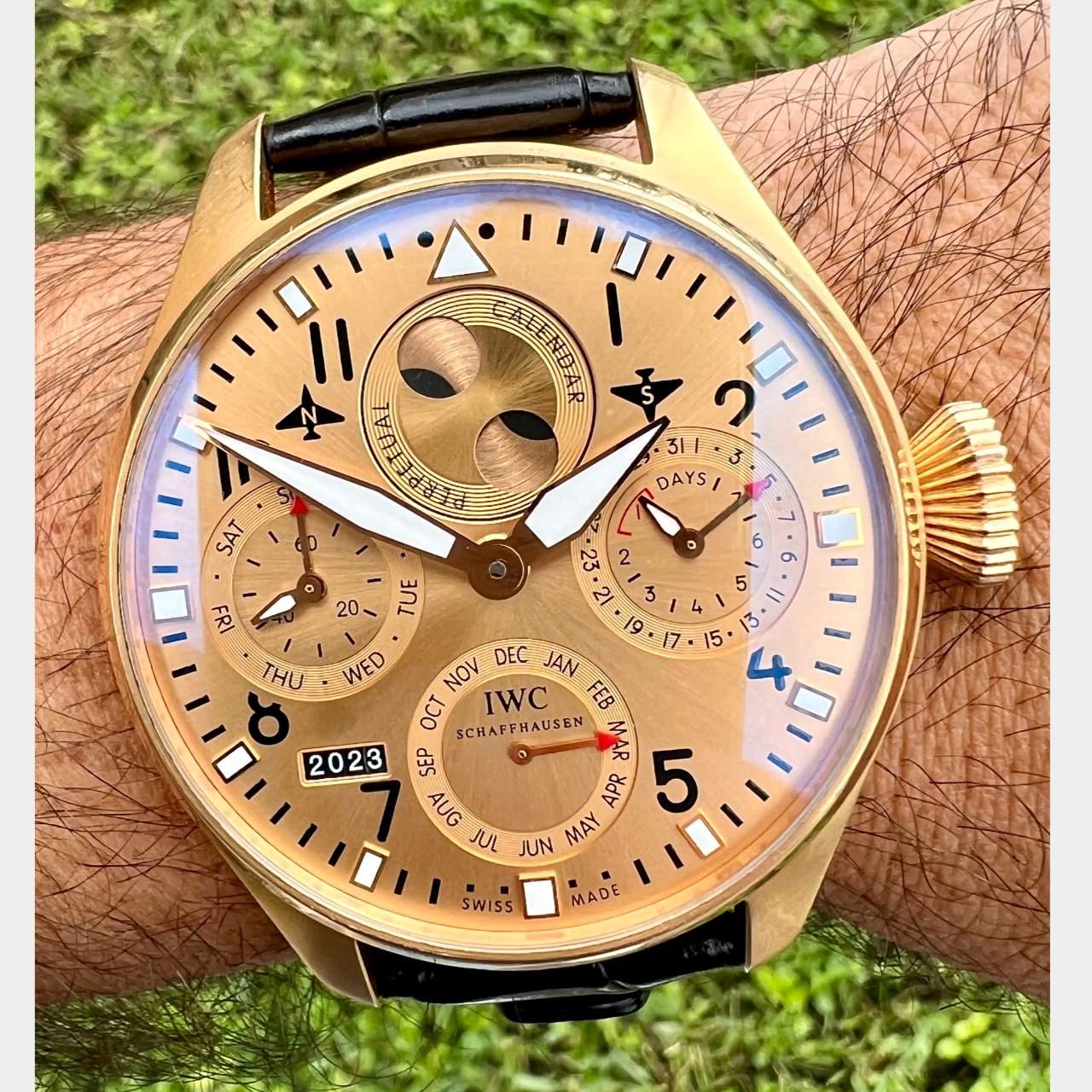 IWC Yellow Gold Big Pilot Perpetual Calendar Boutique Limited Edition