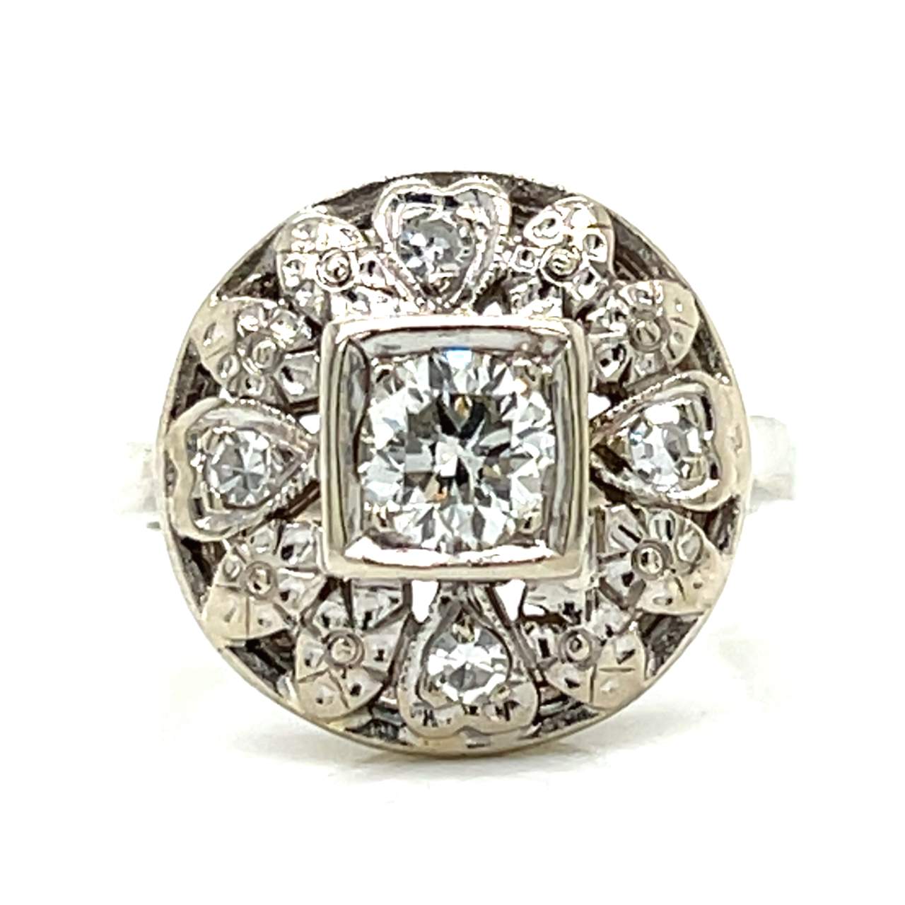 14K White Gold 0.60 Ct. Diamond Ring