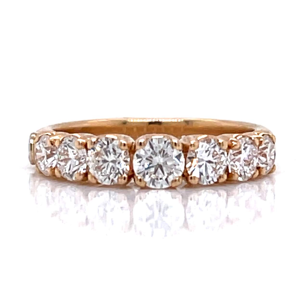 CRIVELLI 18K Rose Gold 1.40 Ct. Diamond Anniversary Ring