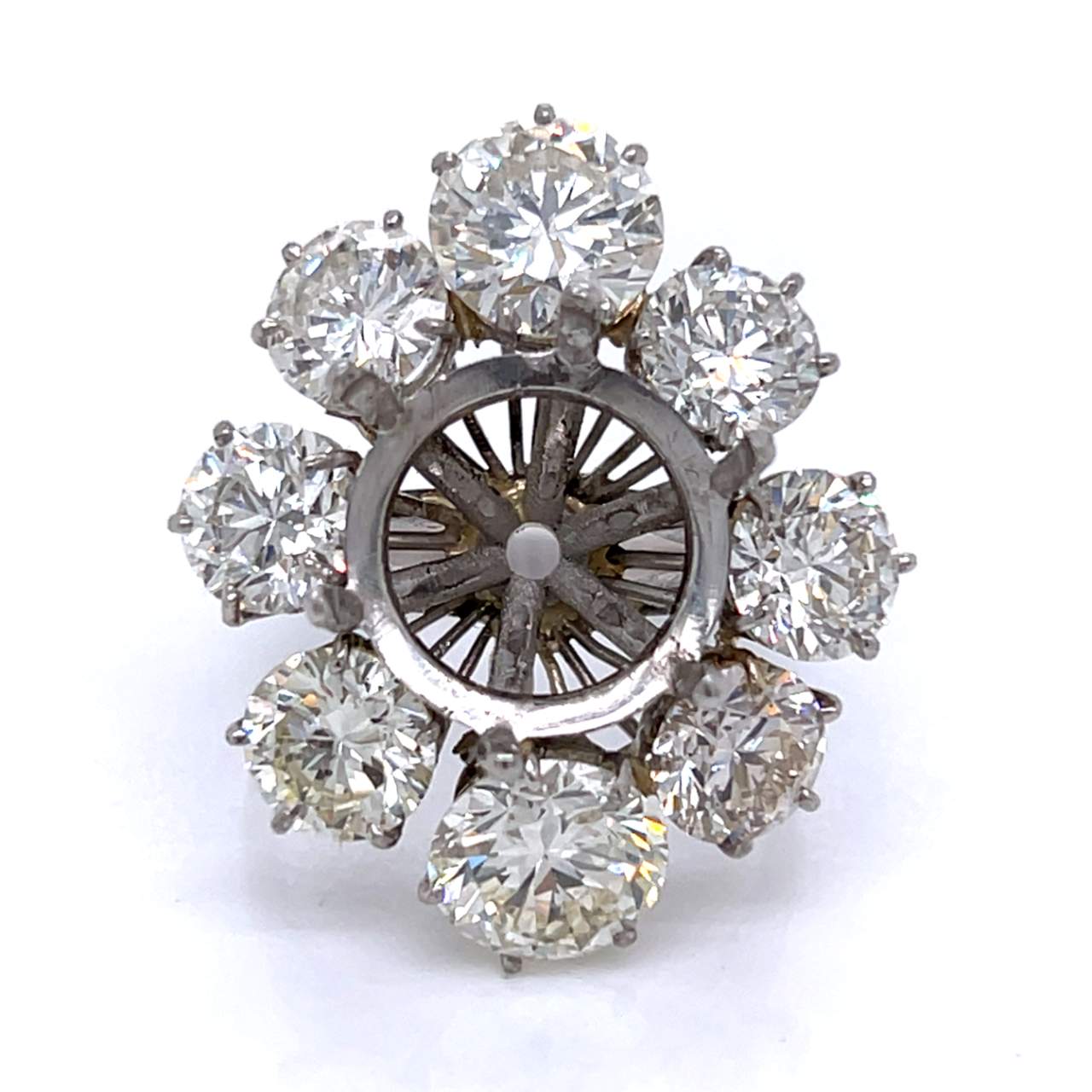 Platinum 9.00 Ct. Diamond Mounting