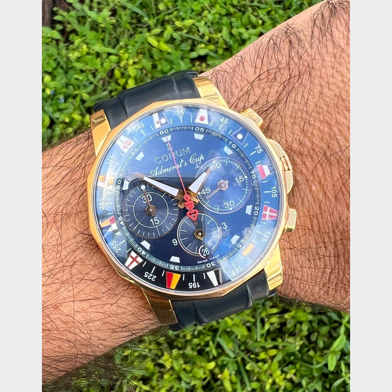 CORUM 18K Yellow Gold Admirals Cup