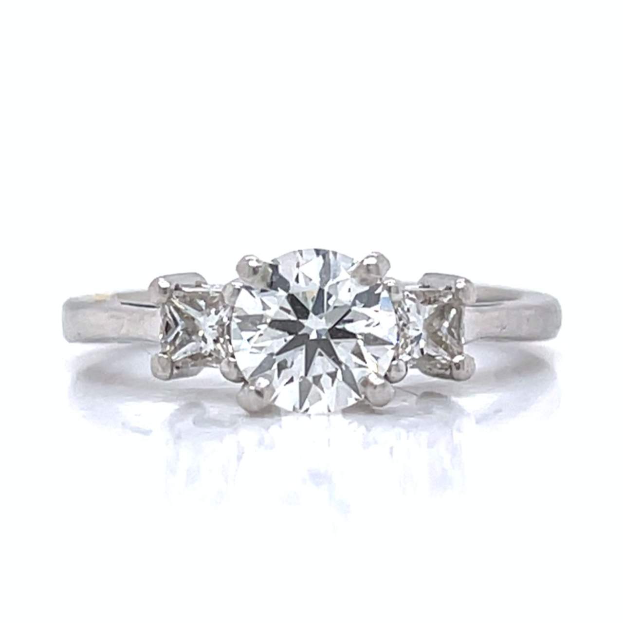 Platinum 0.90 Ct. Diamond Ring