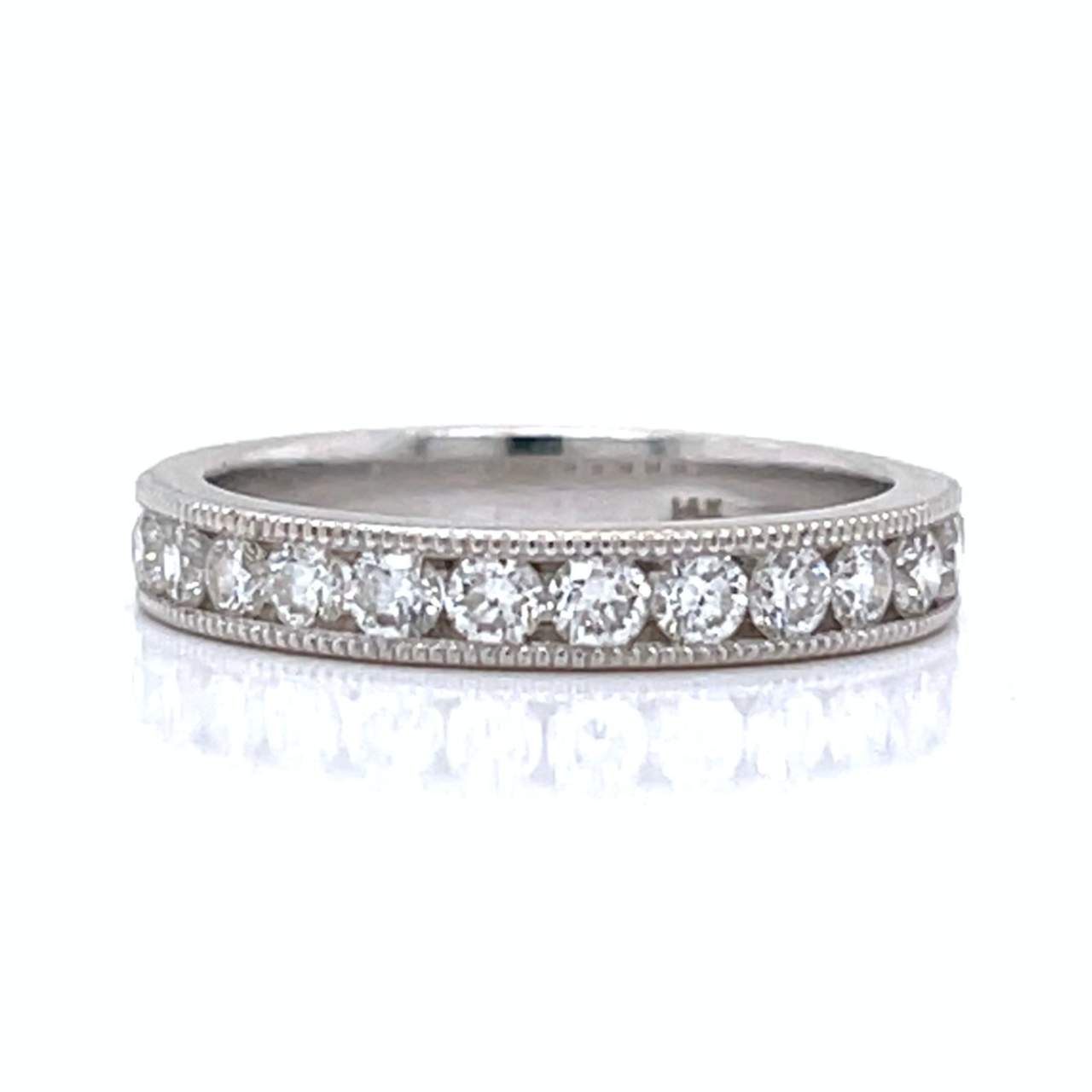14K White Gold 0.75 Ct. Diamond Anniversary Band