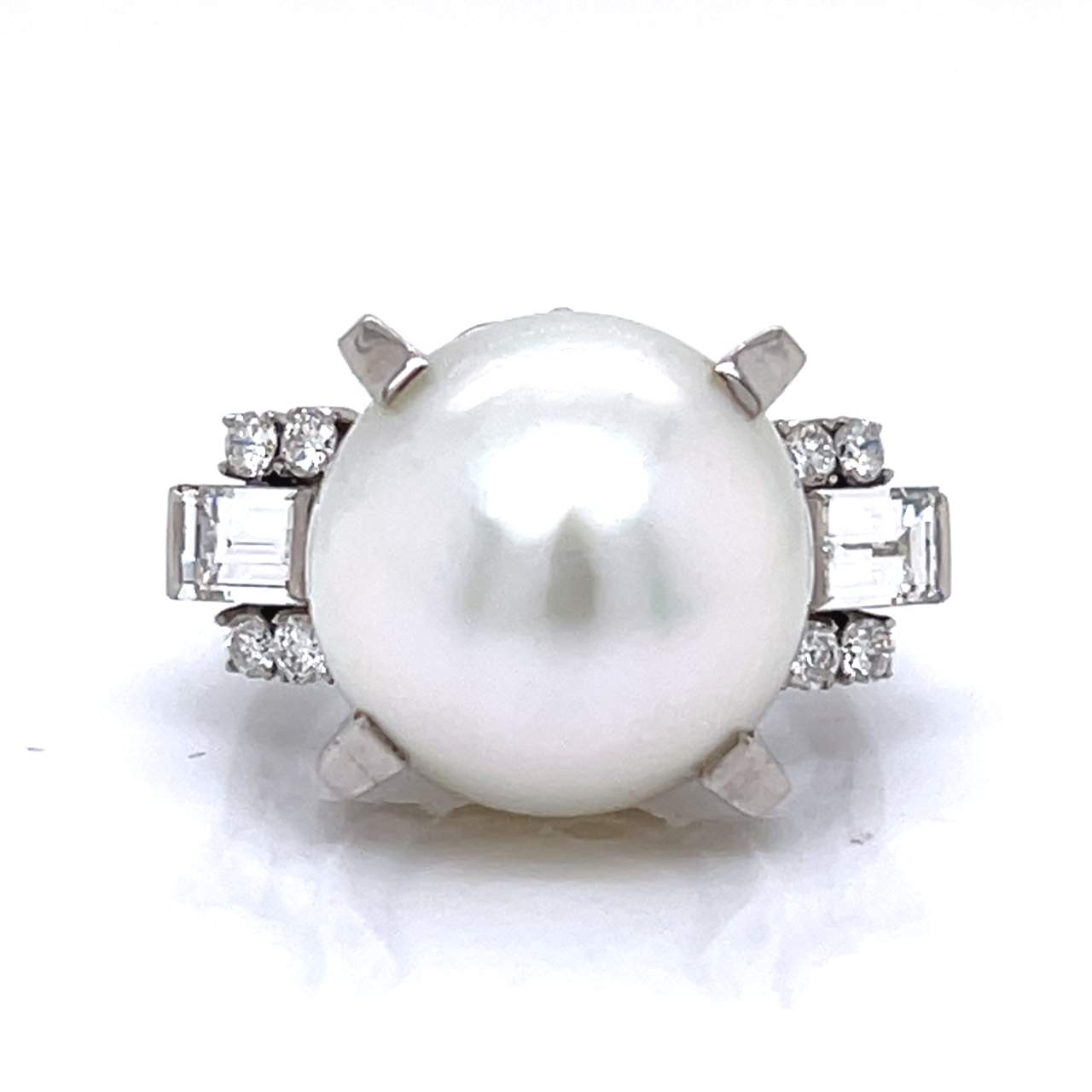 South Sea Pearl & Diamond Ring