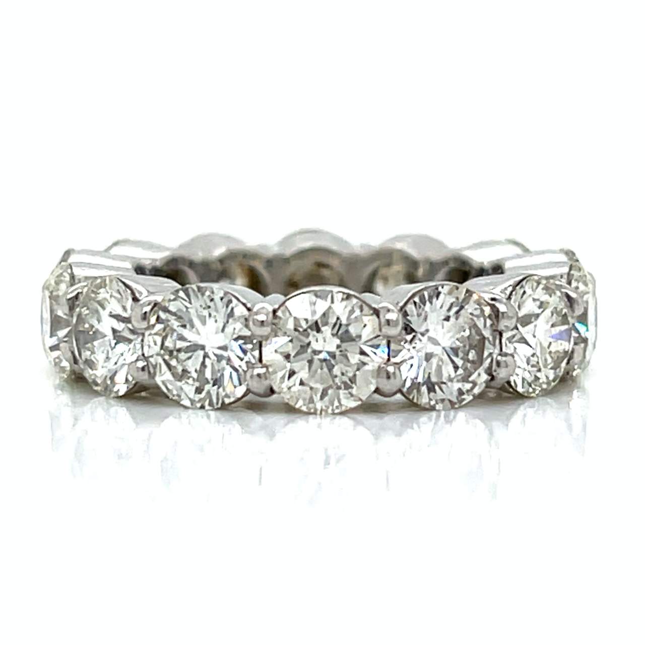 Platinum 7.26 Ct. Diamond Eternity Ring