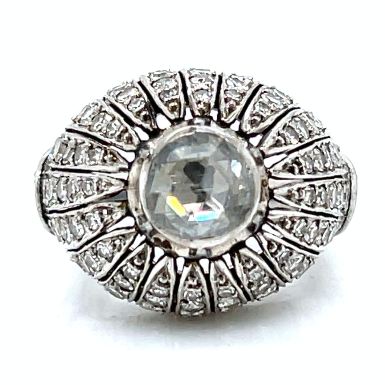 Art Deco Platinum Diamond Ring