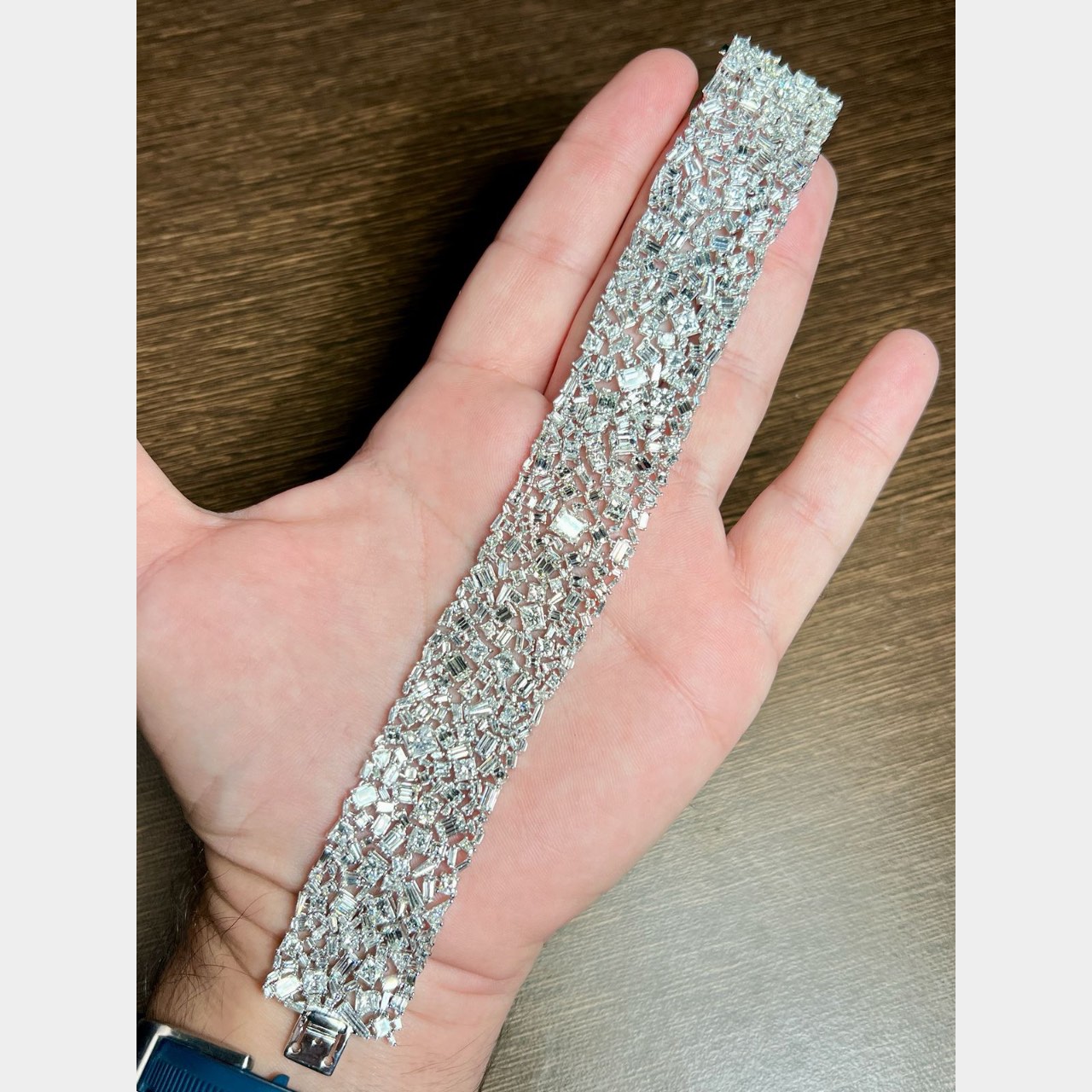 Platinum 38.82 Ct. Diamond Bracelet