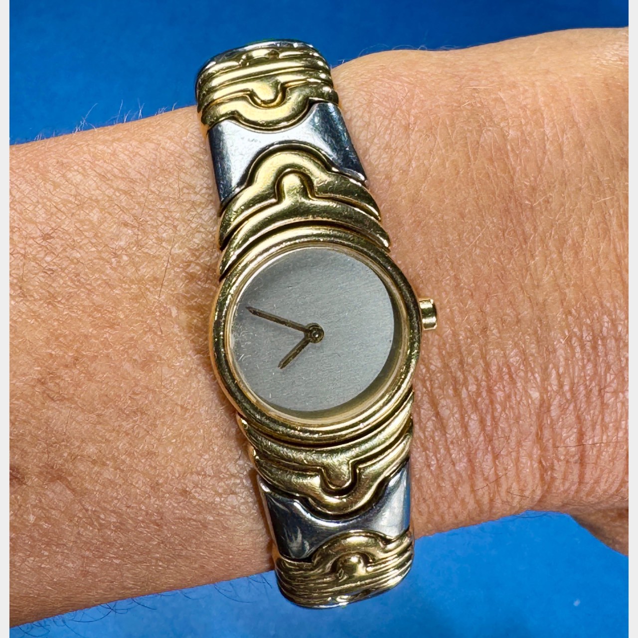 BVLGARI 18K Yellow Gold & Stainless Steel Parentesi Ladies Watch