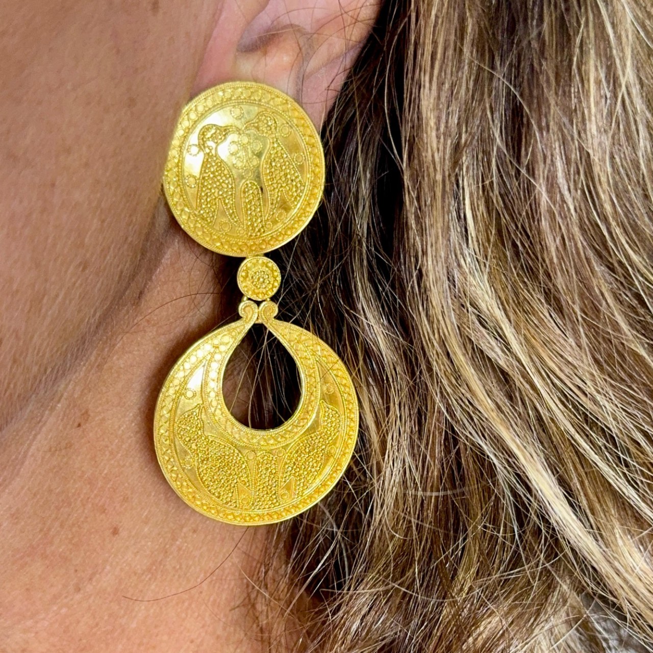 LALOUNIS 18K Yellow Gold Earrings