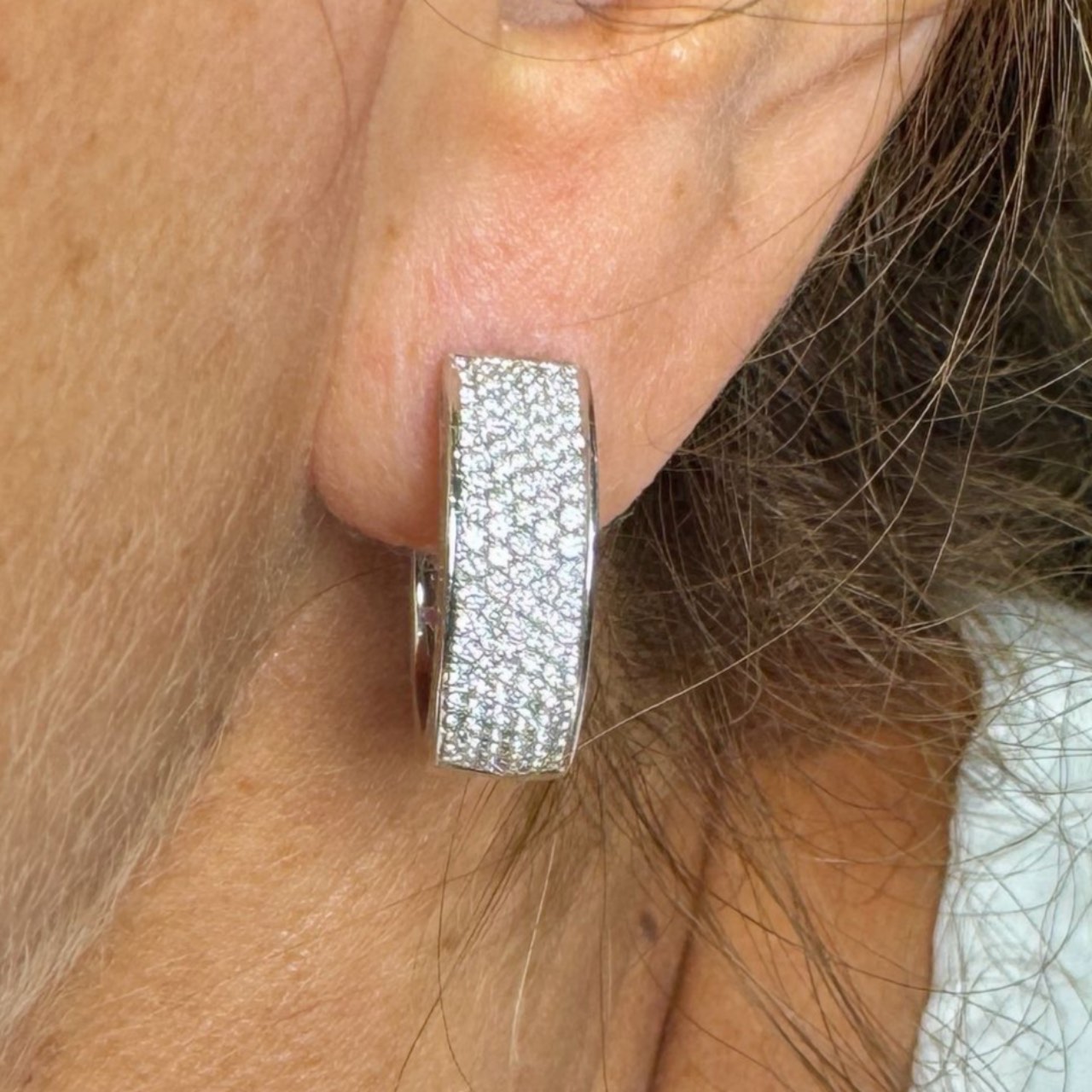 GEMCO 18K White Gold 1.80 Ct. Diamond Earrings