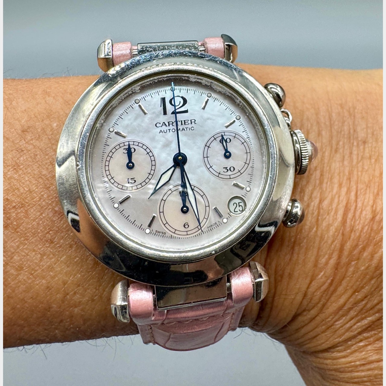 CARTIER Stainless Steel 35mm Pasha